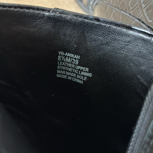 Vince Camuto New York Black Patent Leather Ankle Booties - Picture 12 of 16